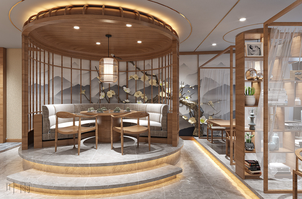 新中式餐厅-工装