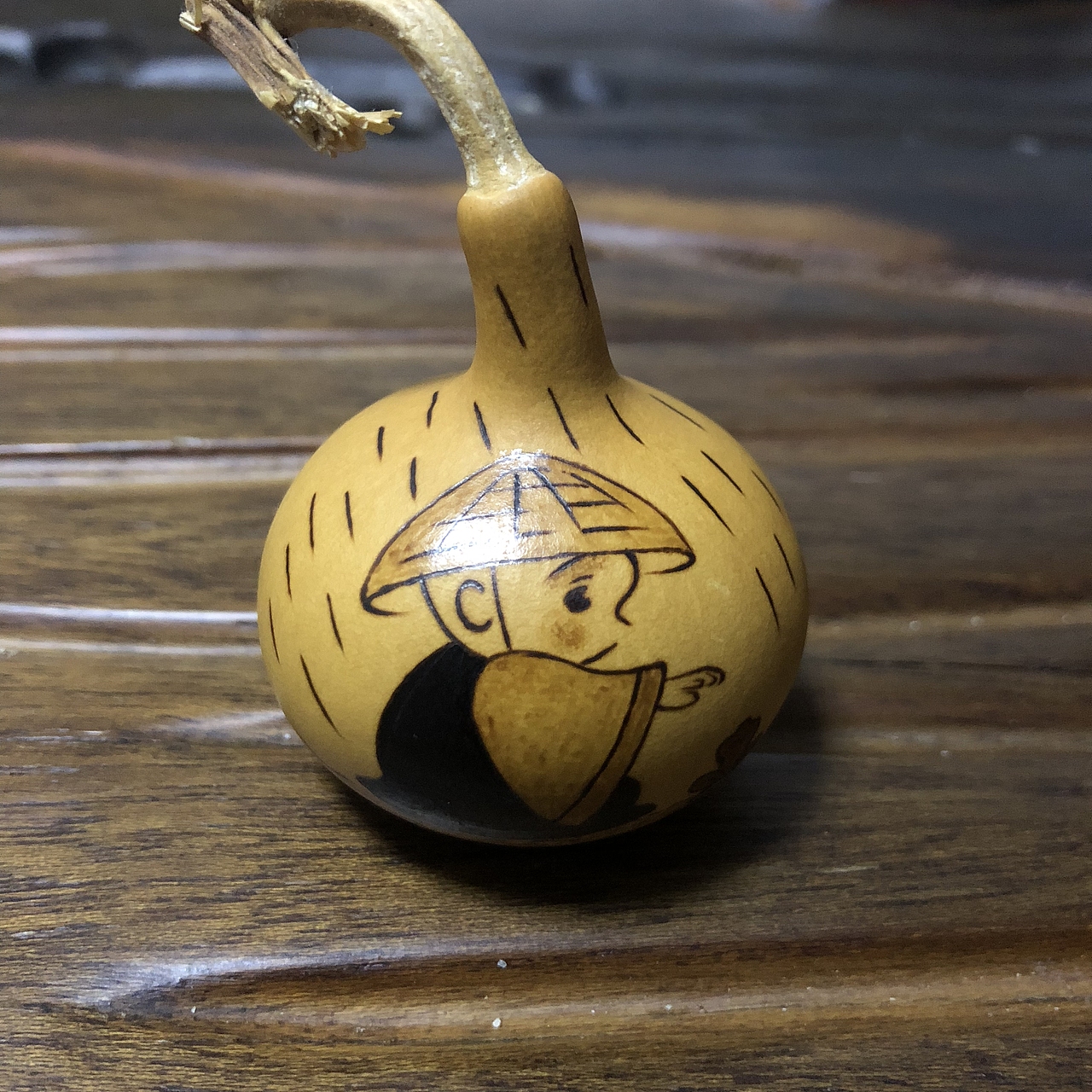 卡通烙画  葫芦烙画 手工艺 手把件