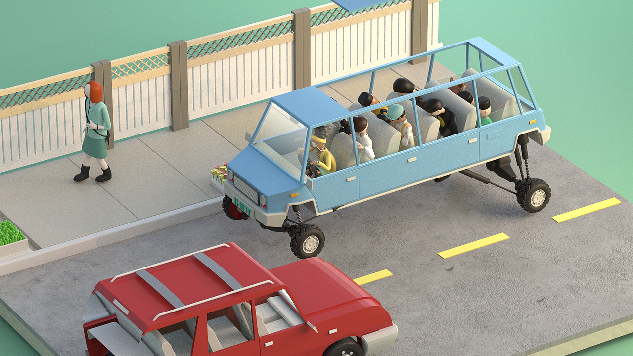 车子三次变形准备变成终极形态