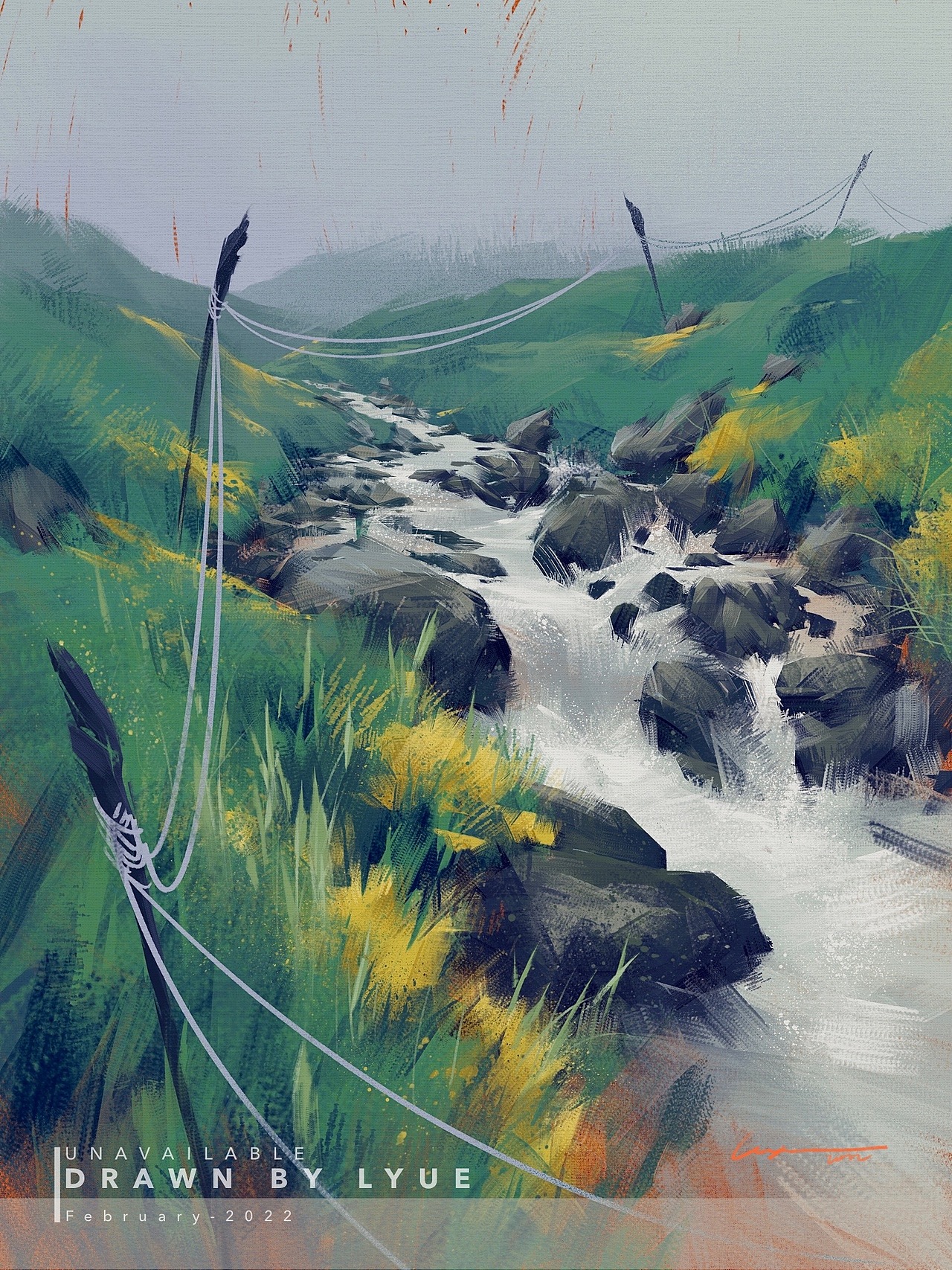iPad风景插画合集（2022.03）（图ZMjkxMDE5NzQ4） - 艺术插画 - 站酷设计师厘鱼Lyue原创素材 - 站酷ZCOOL