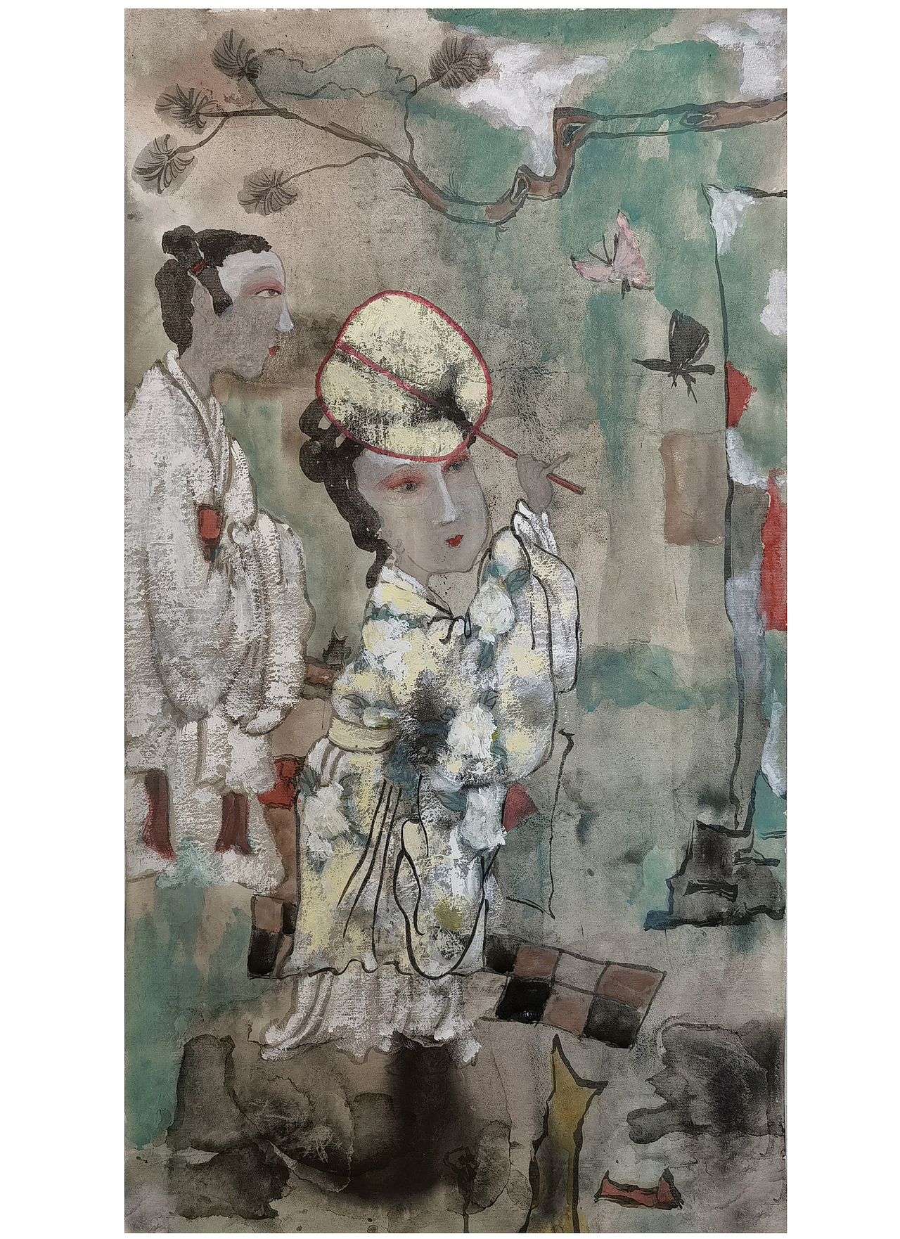 重彩戏曲人物画