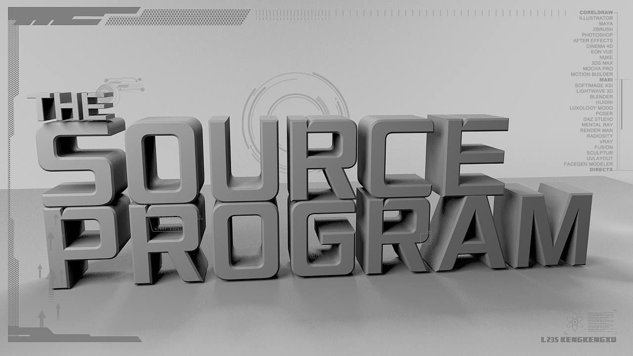 C4D 文字与场景结合