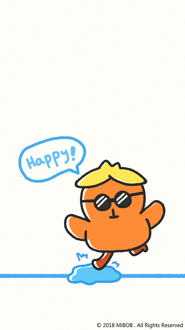 HAPPY系列作品！(｡•̀ᴗ-)✧（图ZMTI3NTQzOTI0） - 新锐潮流插画 - 站酷设计师MiBOB原创素材 - 站酷ZCOOL