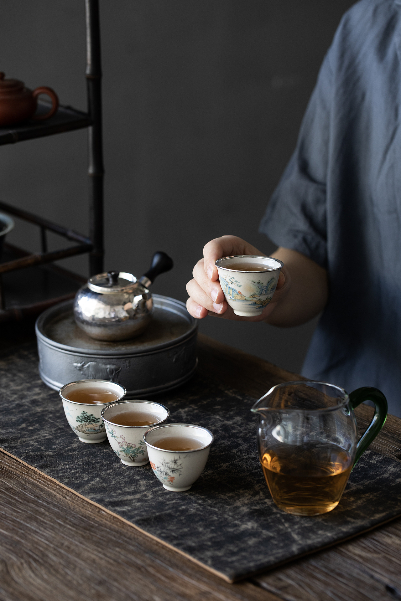 手工纯银——唐羽壶