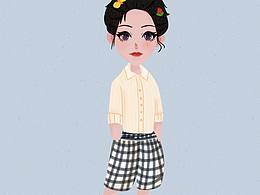女孩插画