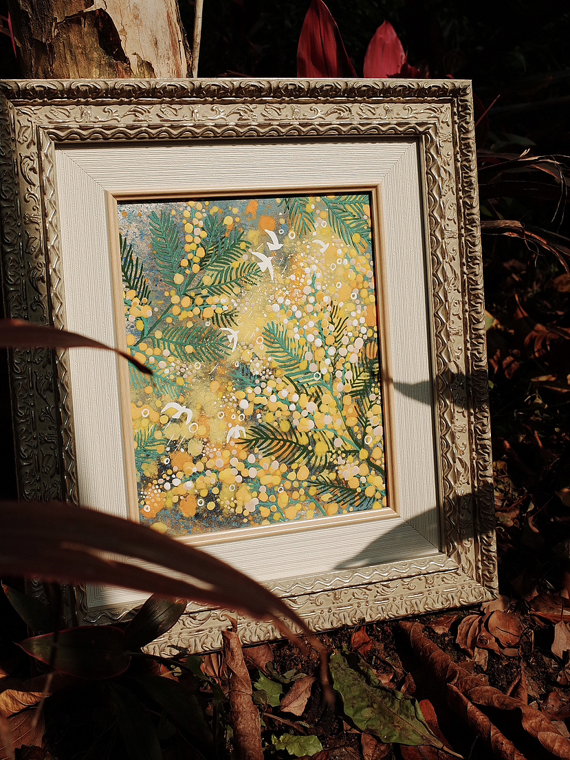 岩彩94《春山如笑》（图ZMzM4MzkxMjEy） - 绘画 - 站酷设计师IamJOJO原创素材 - 站酷ZCOOL