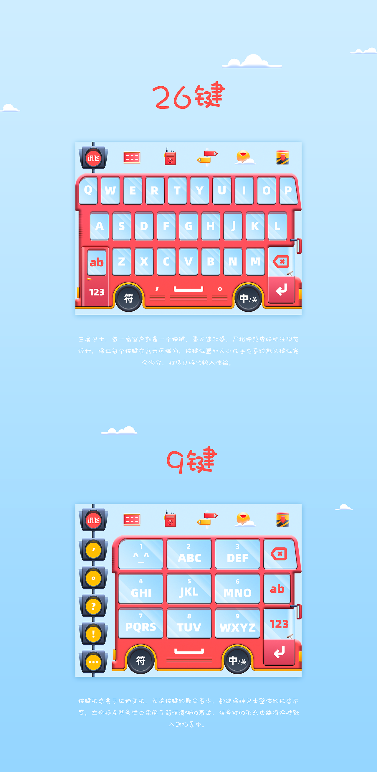 多层巴士Pro-讯飞输入法皮肤设计（图ZMTY3ODMxODY0） - 主题/皮肤 - 站酷设计师超级用户Sudo_i原创素材 - 站酷ZCOOL