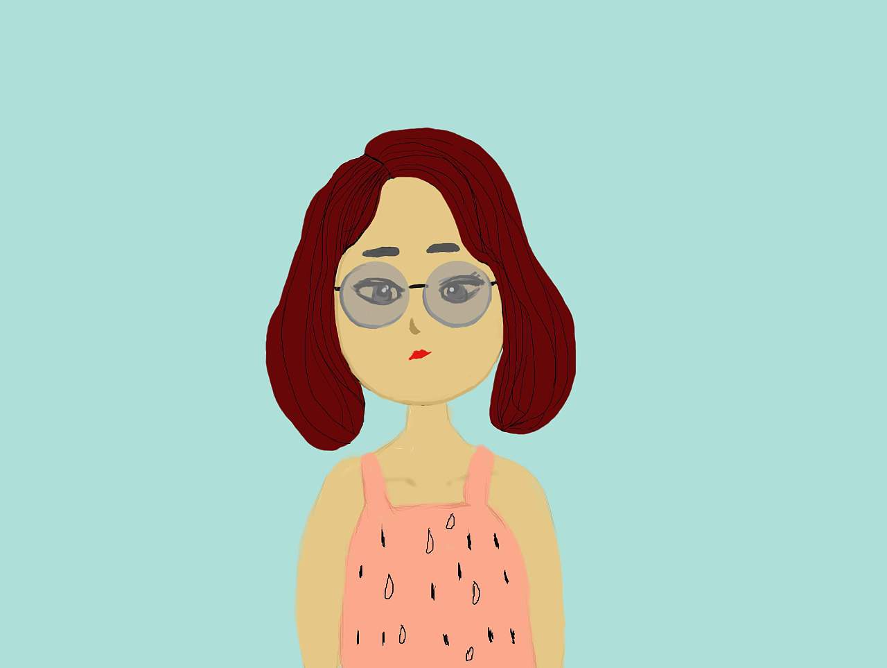 夏天晒黑了的我