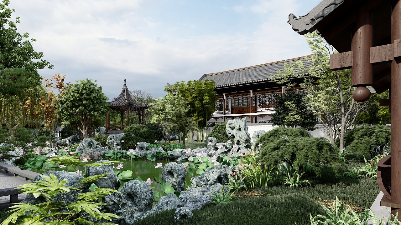 lumion《古风景观》|空间|景观设计|噜噜噜噜鲁鲁修 - 原创作品