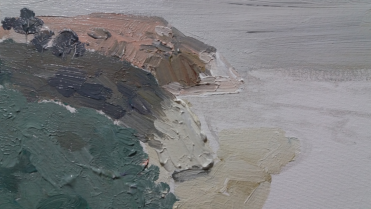 熊孩子回老家,我才有短暂的空闲和场地画点手绘。