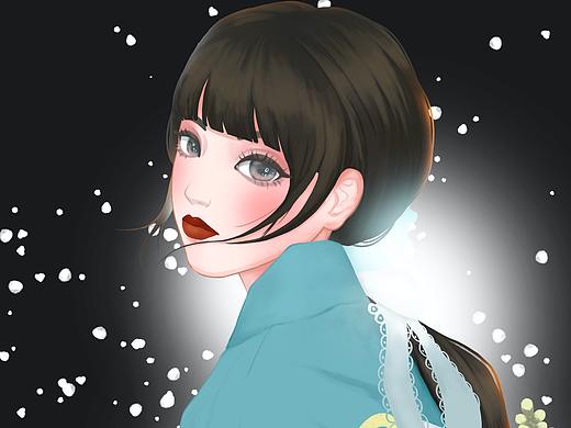 女孩头像临摹
