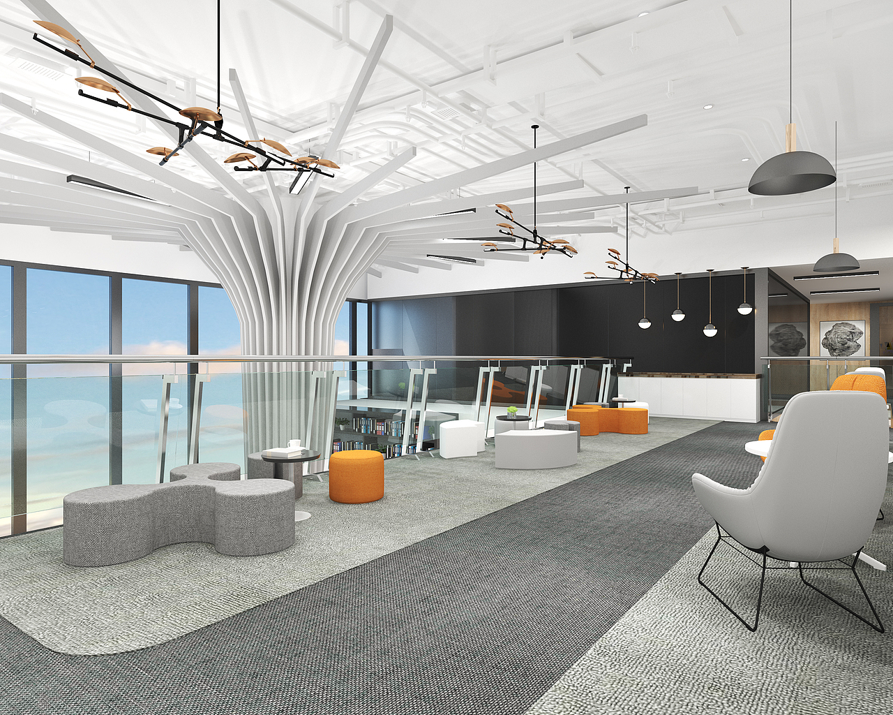 广州富力盈隆大厦15层共享办公设计