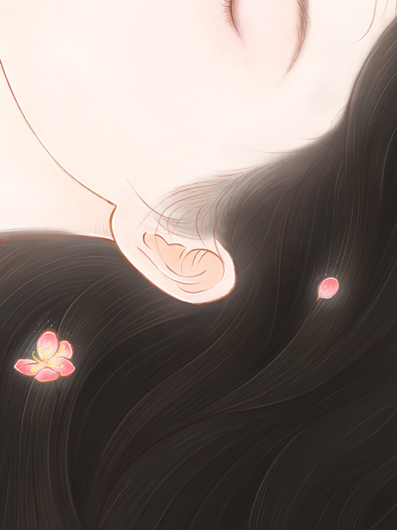 《落梅妆》（图ZMzQ2NDMzNTI0） - 绘画 - 站酷设计师云间月o原创素材 - 站酷ZCOOL