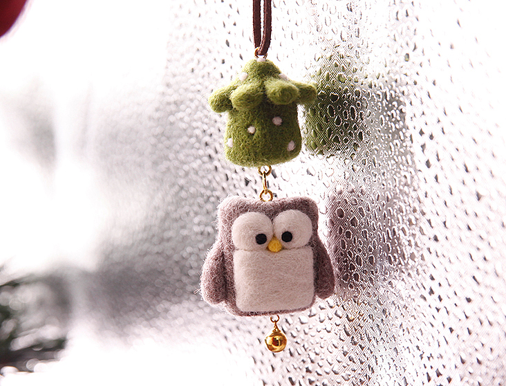 猫头鹰圣诞树羊毛毡 =3=