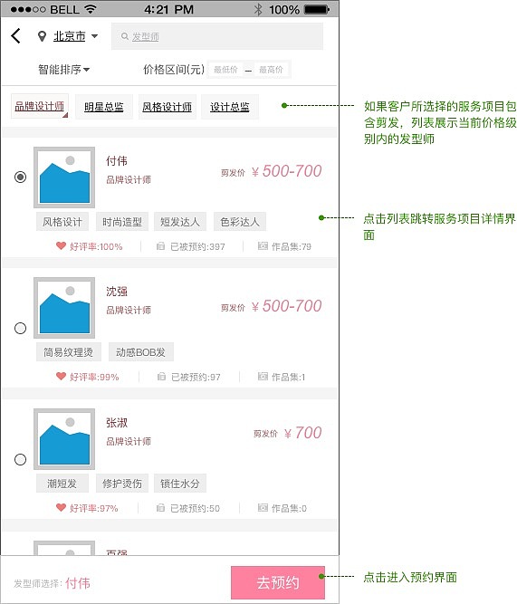 东田造型APP原型图（图ZMTgxNDA3OTY4） - 交互/UE - 站酷设计师非儿原创素材 - 站酷ZCOOL