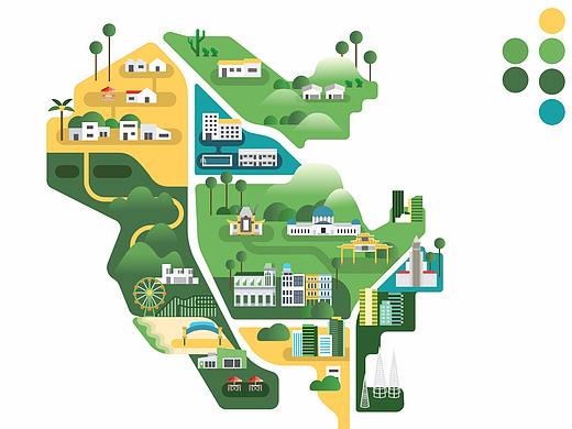 AI绘制地图。登录页面