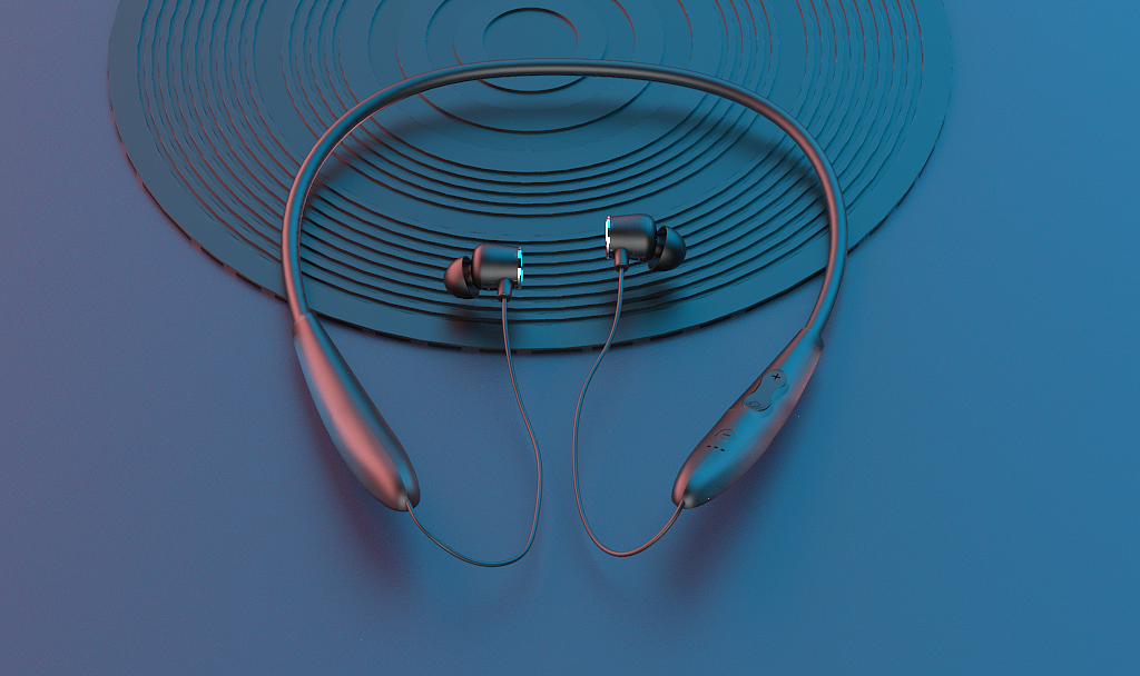 蓝牙耳机(C4D电商)