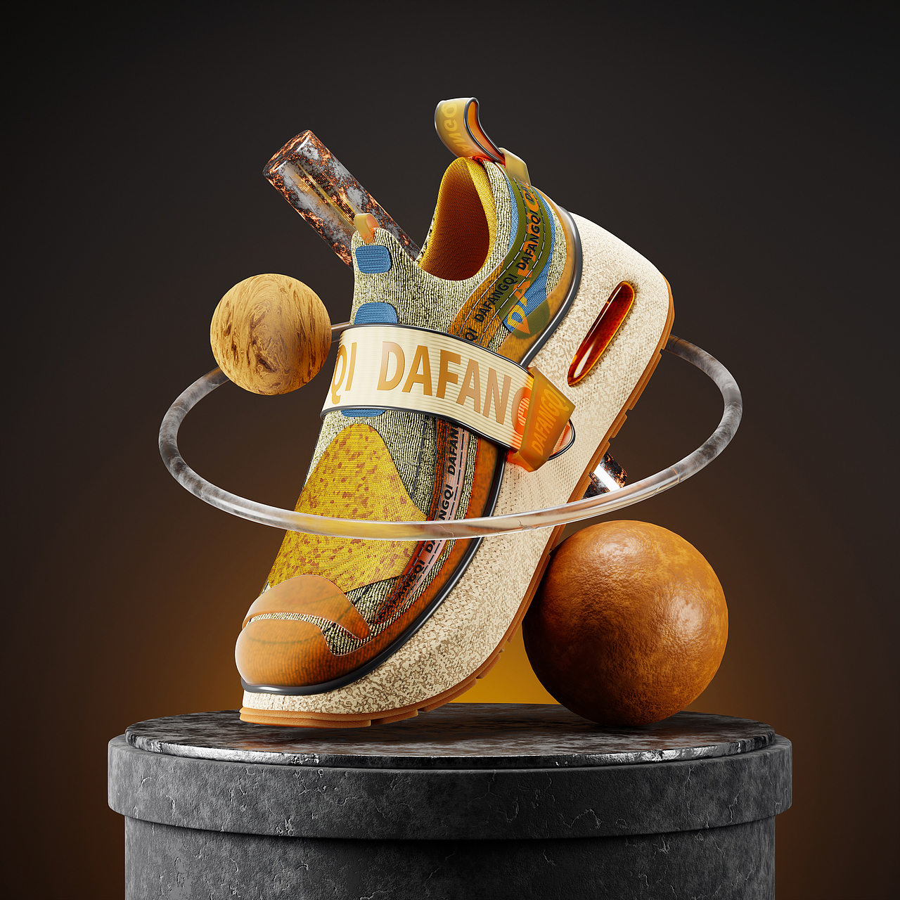 运动鞋建模材质练习