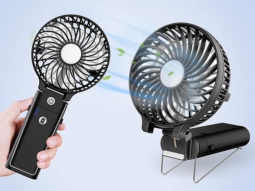 手持电风扇产品作图 三维建模渲染 亚马逊产品作图