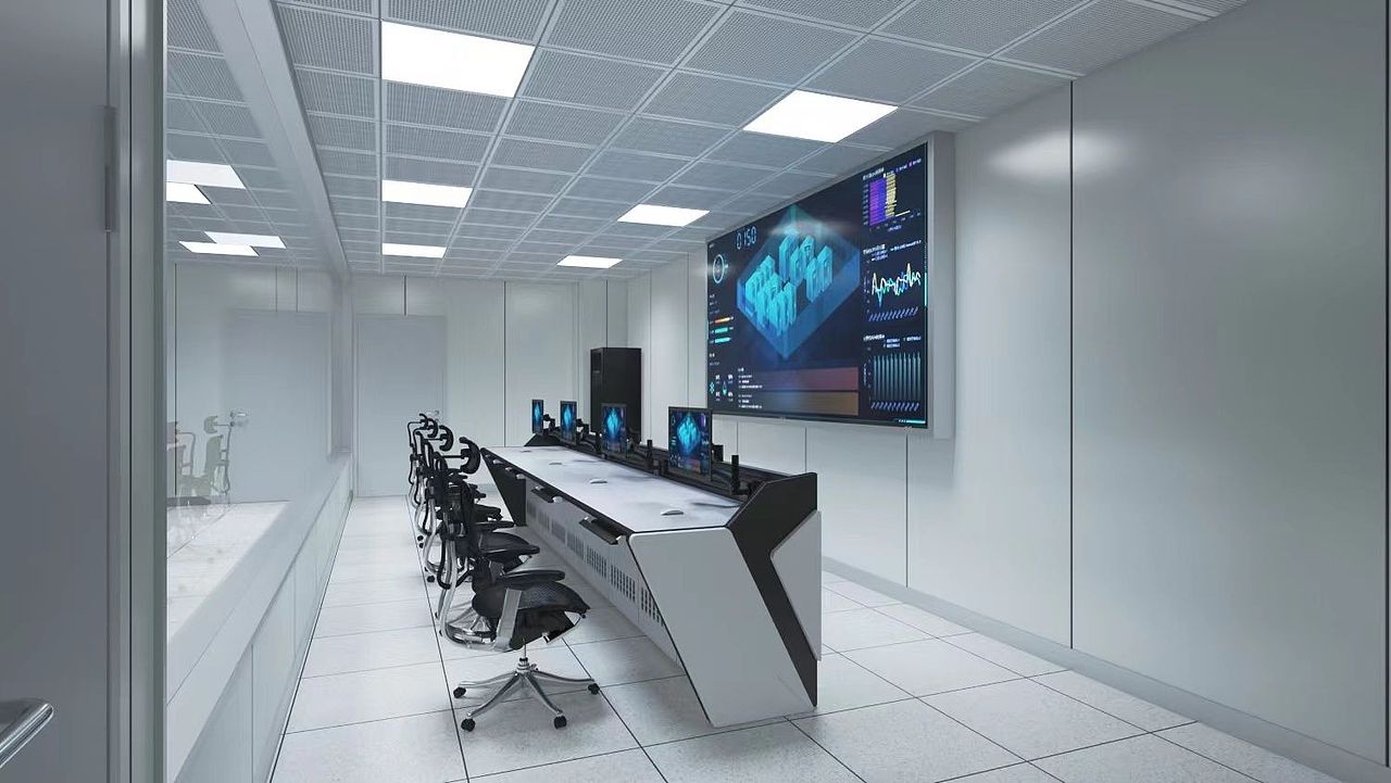 指挥中心数据机房施工图效果图设计