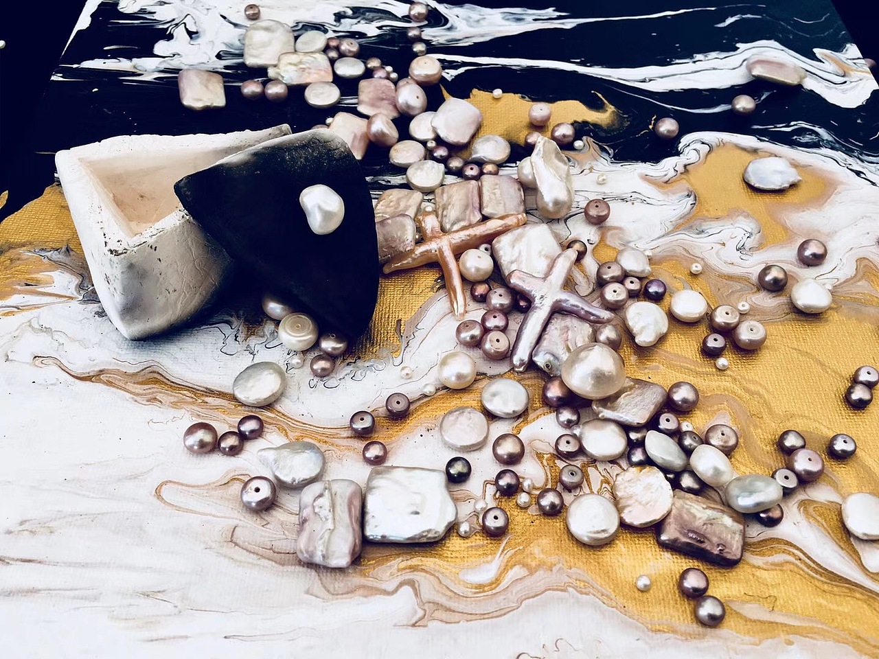 北溟珍珠系列之「妆奁」7系 「玄霜」