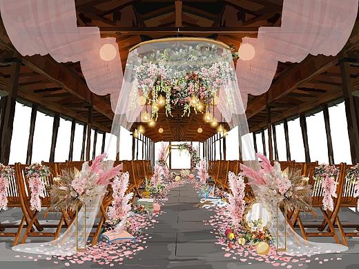 婚礼手绘／婚礼效果图／宴会设计作品9