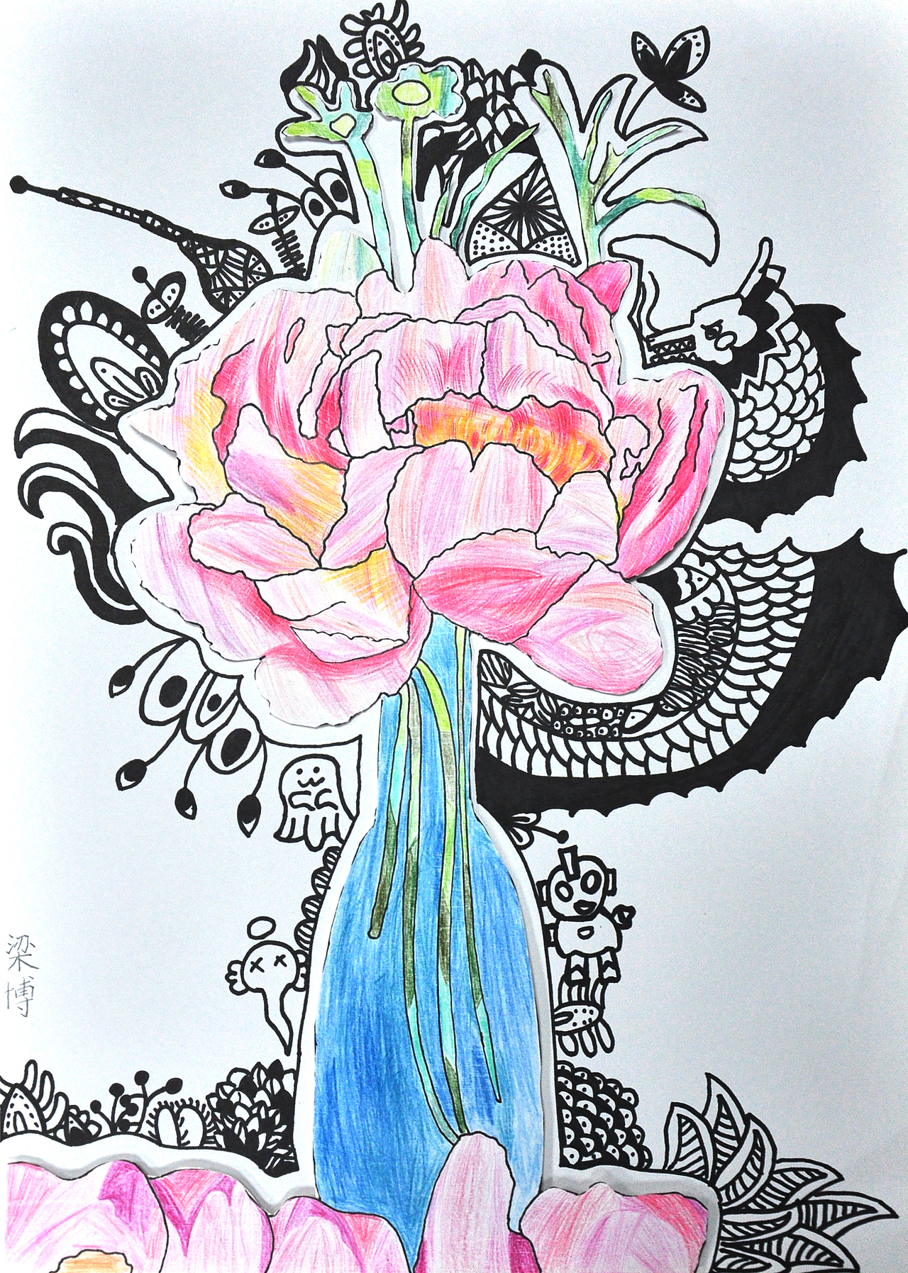 彩铅 线描（图ZMjk2MjIyODUy） - 绘画 - 站酷设计师dxawuemc原创素材 - 站酷ZCOOL