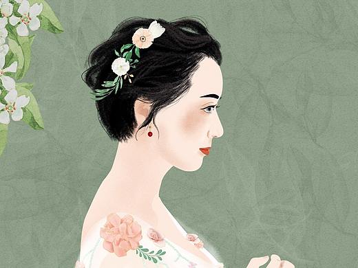 结婚照插画（个人主页-ZMzg0ODg3NDQ=） - 商业插画 - 站酷设计师田埂旅客原创素材 - 站酷ZCOOL