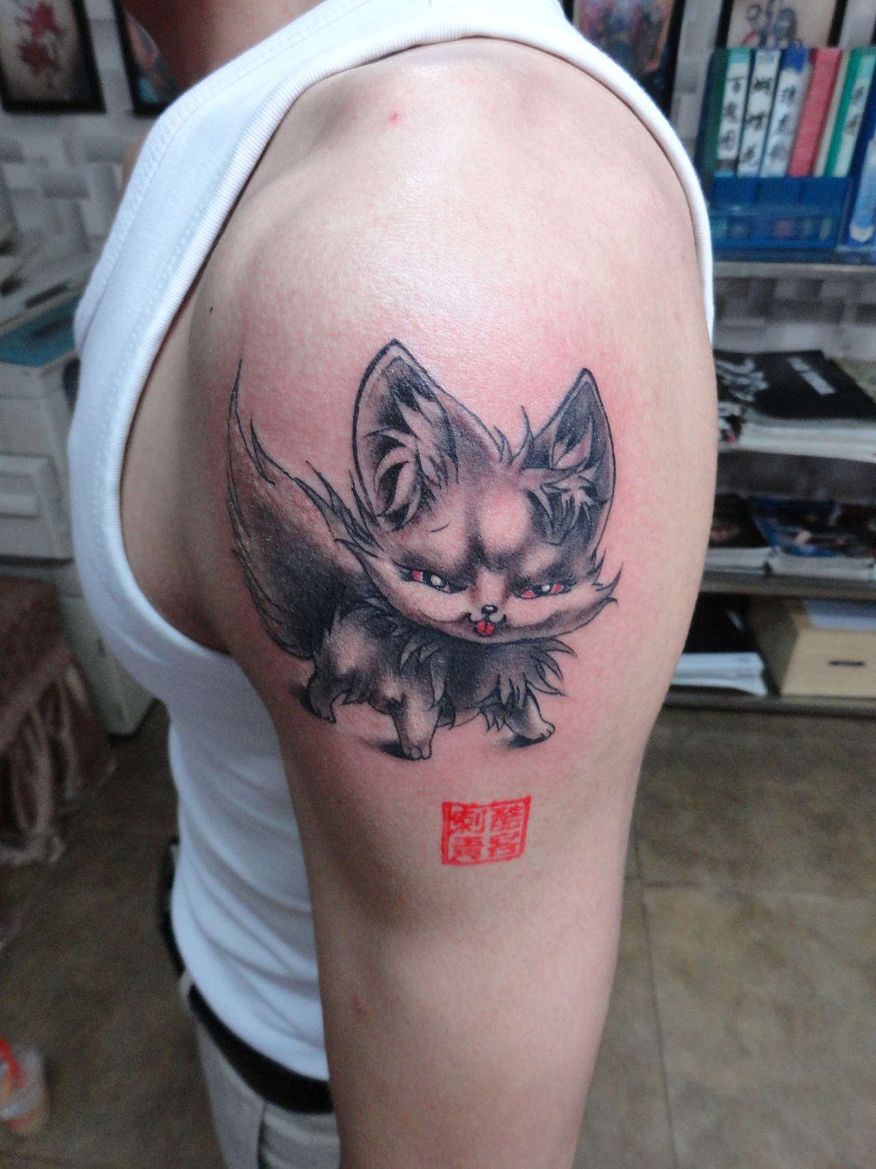 吉祥纹身大臂纹身貔貅纹身图案吴江酷客纹身