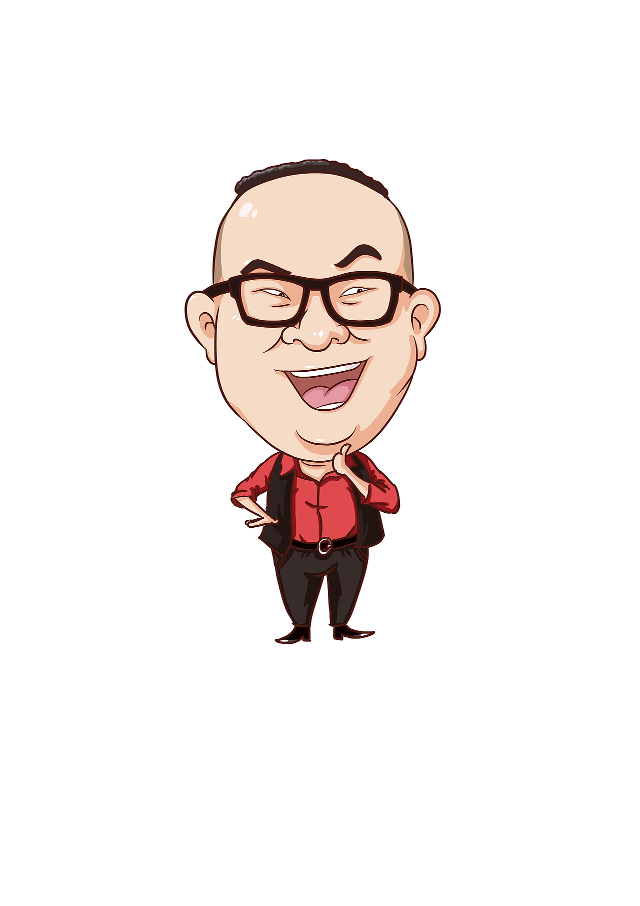 主持人卡通形象（图ZMTM3OTU4NzI=） - 单幅漫画 - 站酷设计师jzy3026原创素材 - 站酷ZCOOL