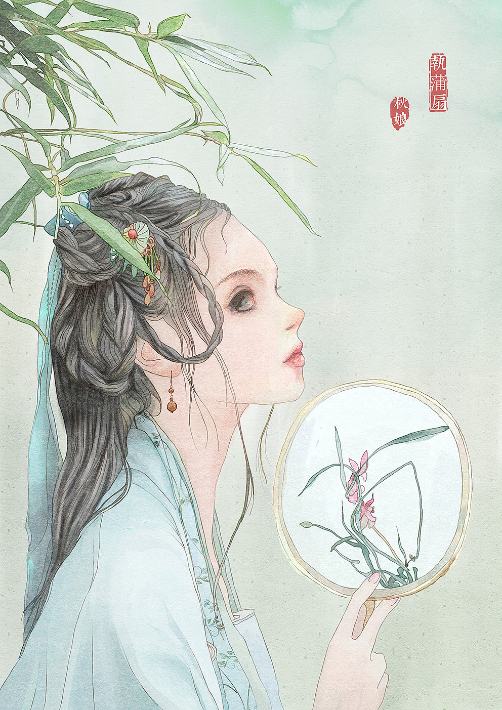 【执蒲扇】|插画|商业插画|秋娘_原创作品-站酷zcool