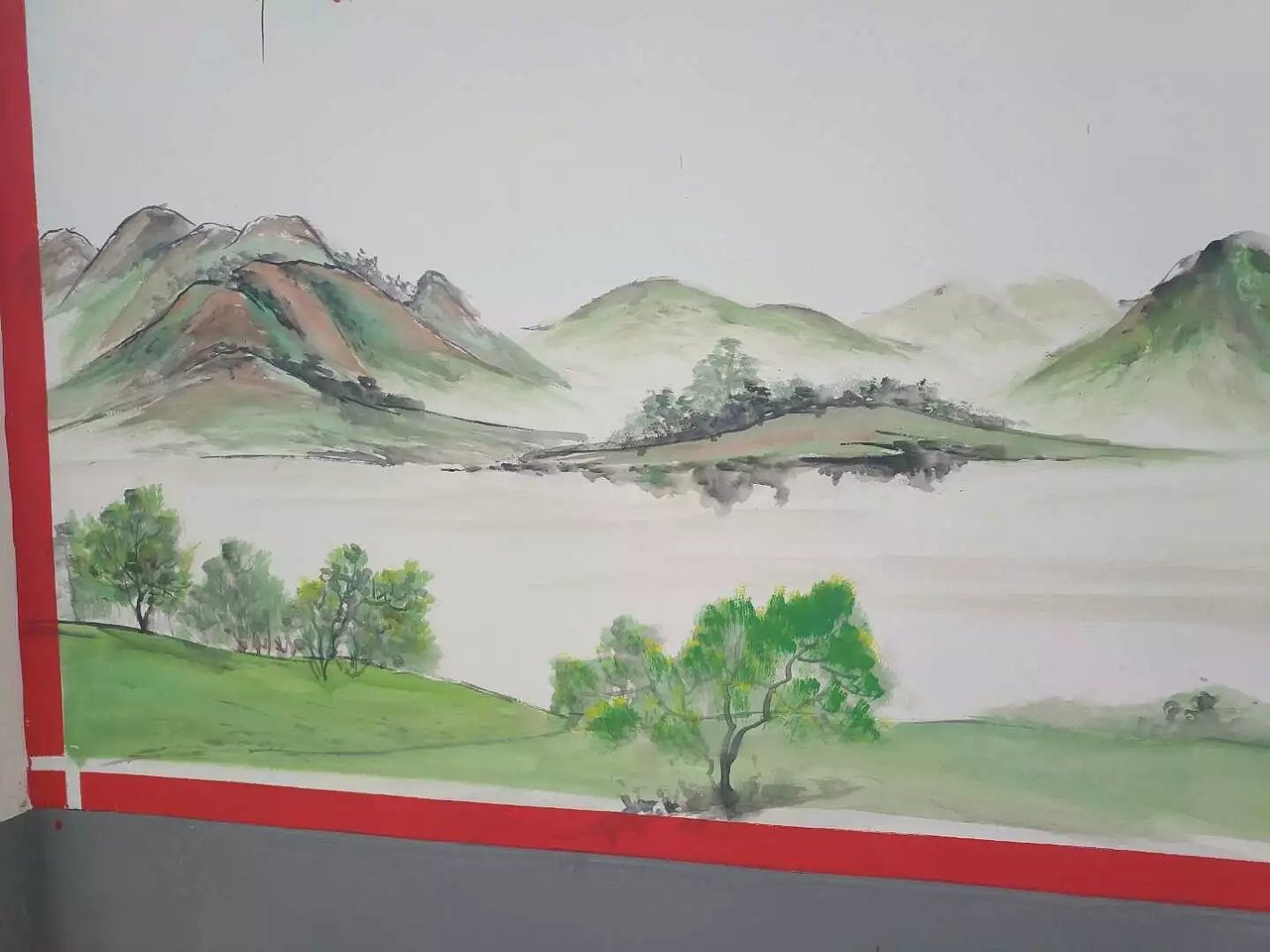 蜀绘壁画作品-乡村文化墙（图ZMTE3NTA2MzY4） - 建筑设计 - 站酷设计师蜀绘壁画原创素材 - 站酷ZCOOL