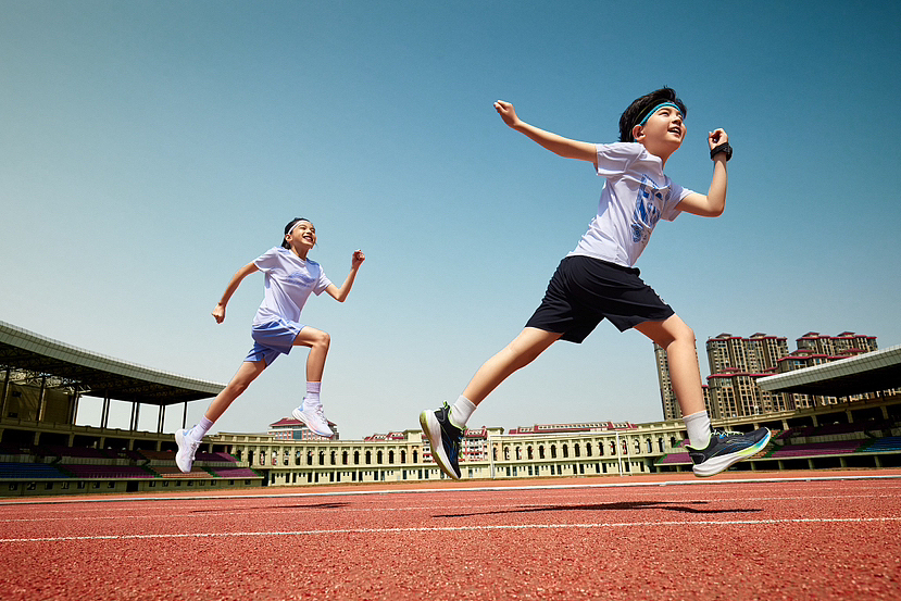 商业拍摄,童跑步系列