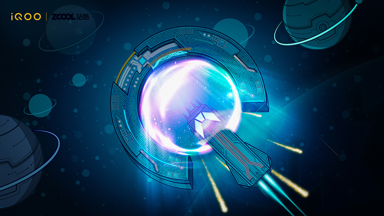 Q宇宙穿梭（图ZMjUzNTU3ODM2） - 海报 - 站酷设计师小唐人张光辉原创素材 - 站酷ZCOOL