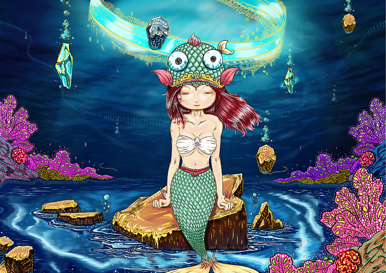 时间不等人,传说在这个海洋深处有一个时光空洞,据说能穿越到其他星球的海洋,因为这只是个传说,从来也没人进去过,为了拯救族群,鲛妮也只能豁出去了,鲛妮每天每夜的在等待时光空洞召唤