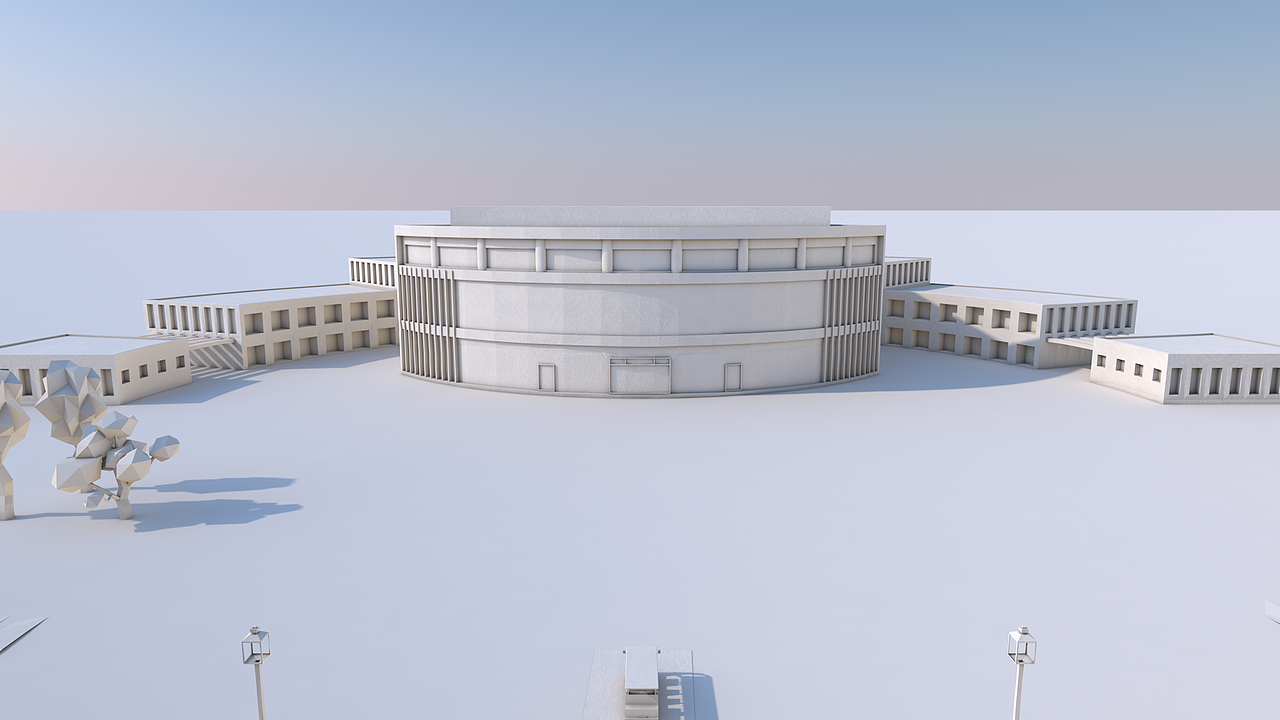 理工大艺术中心渲染图