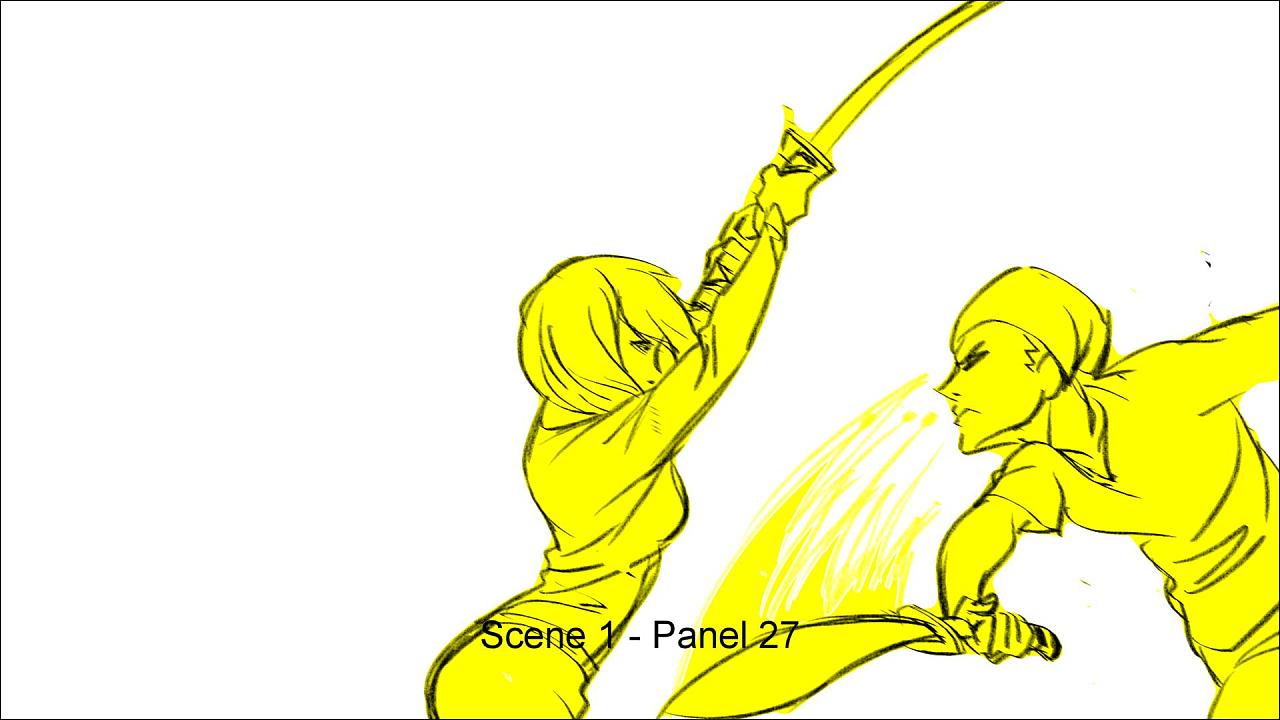 打斗动作设计-分镜故事板