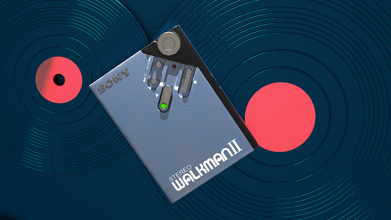 Sony Walkman渲染练习（图ZMjI0ODU1OTcy） - 电子产品 - 站酷设计师TediousOddity原创素材 - 站酷ZCOOL