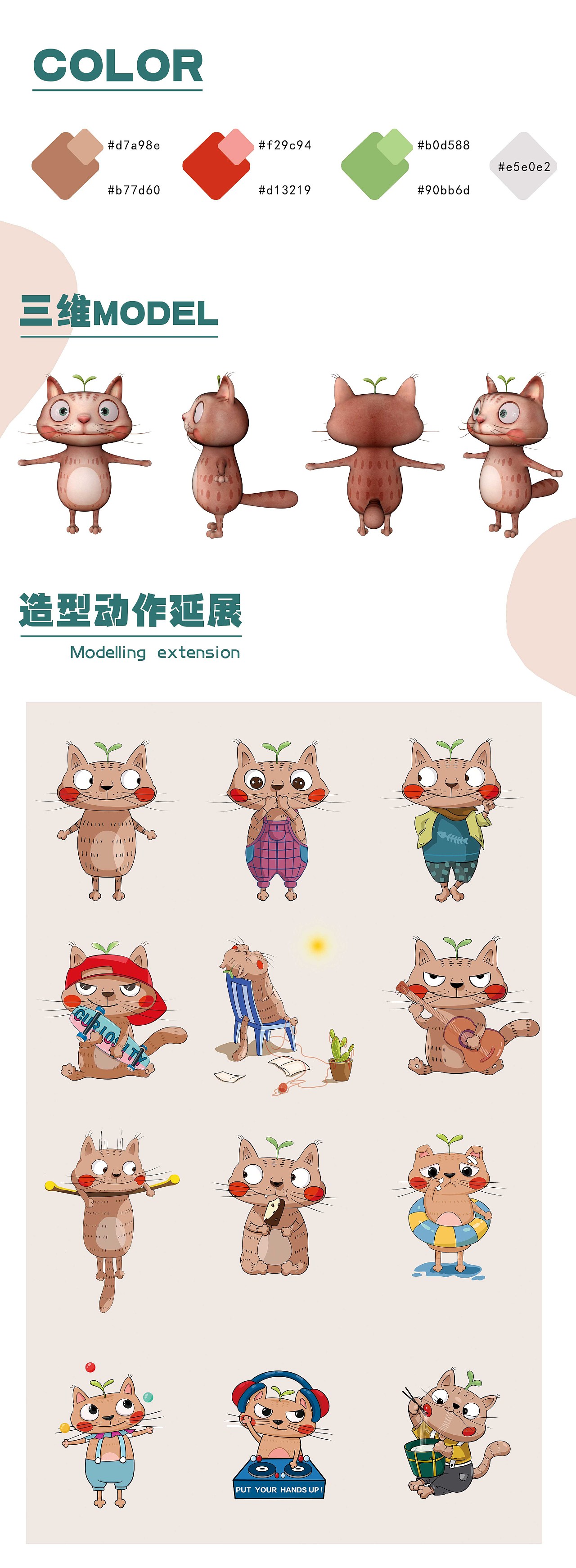 IP好奇猫（图ZMjQ2Njc0MTIw） - IP形象 - 站酷设计师朝年90128原创素材 - 站酷ZCOOL