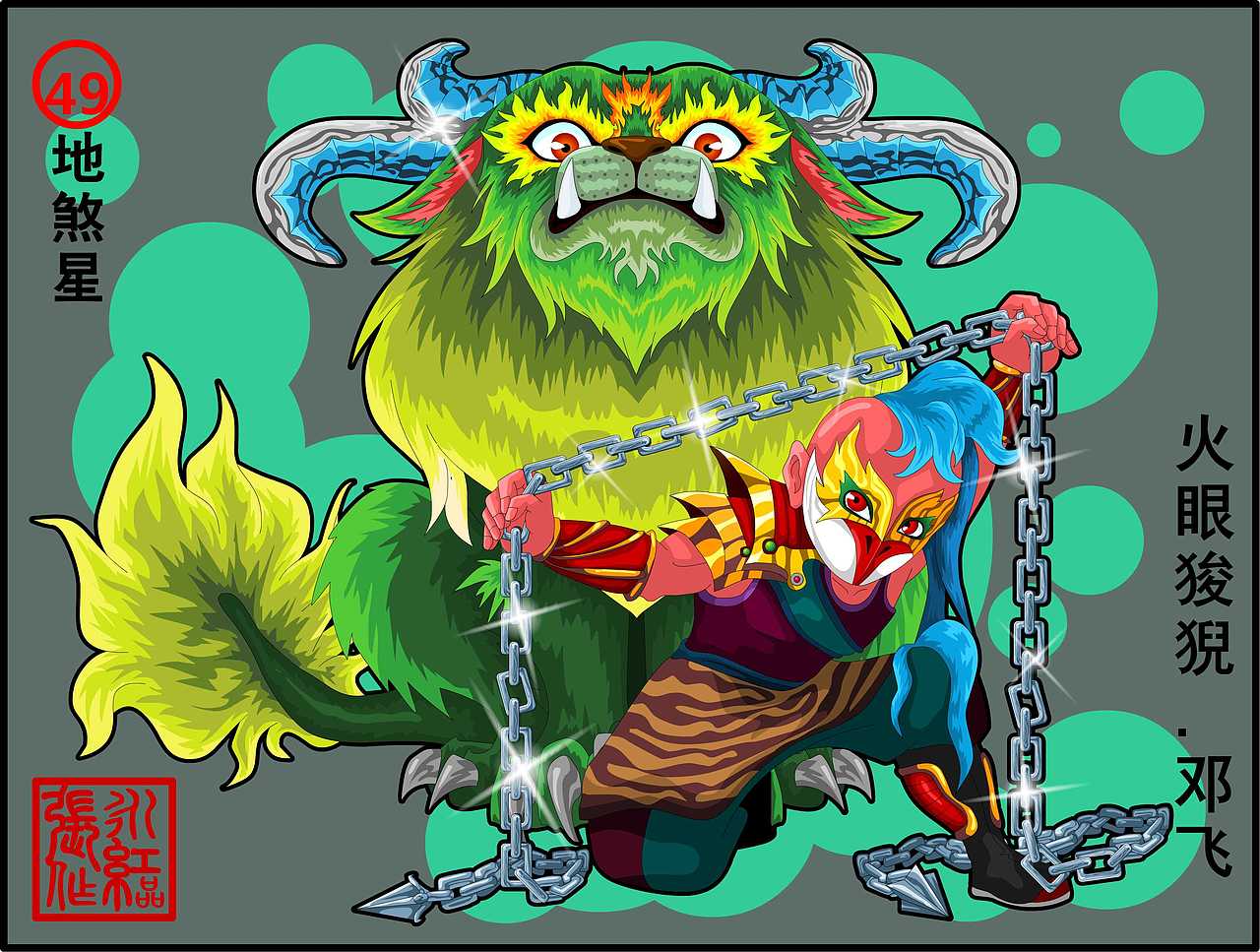 地煞星.火眼狻猊.邓飞