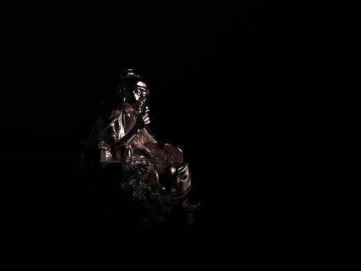 渲染雕塑打光练习,