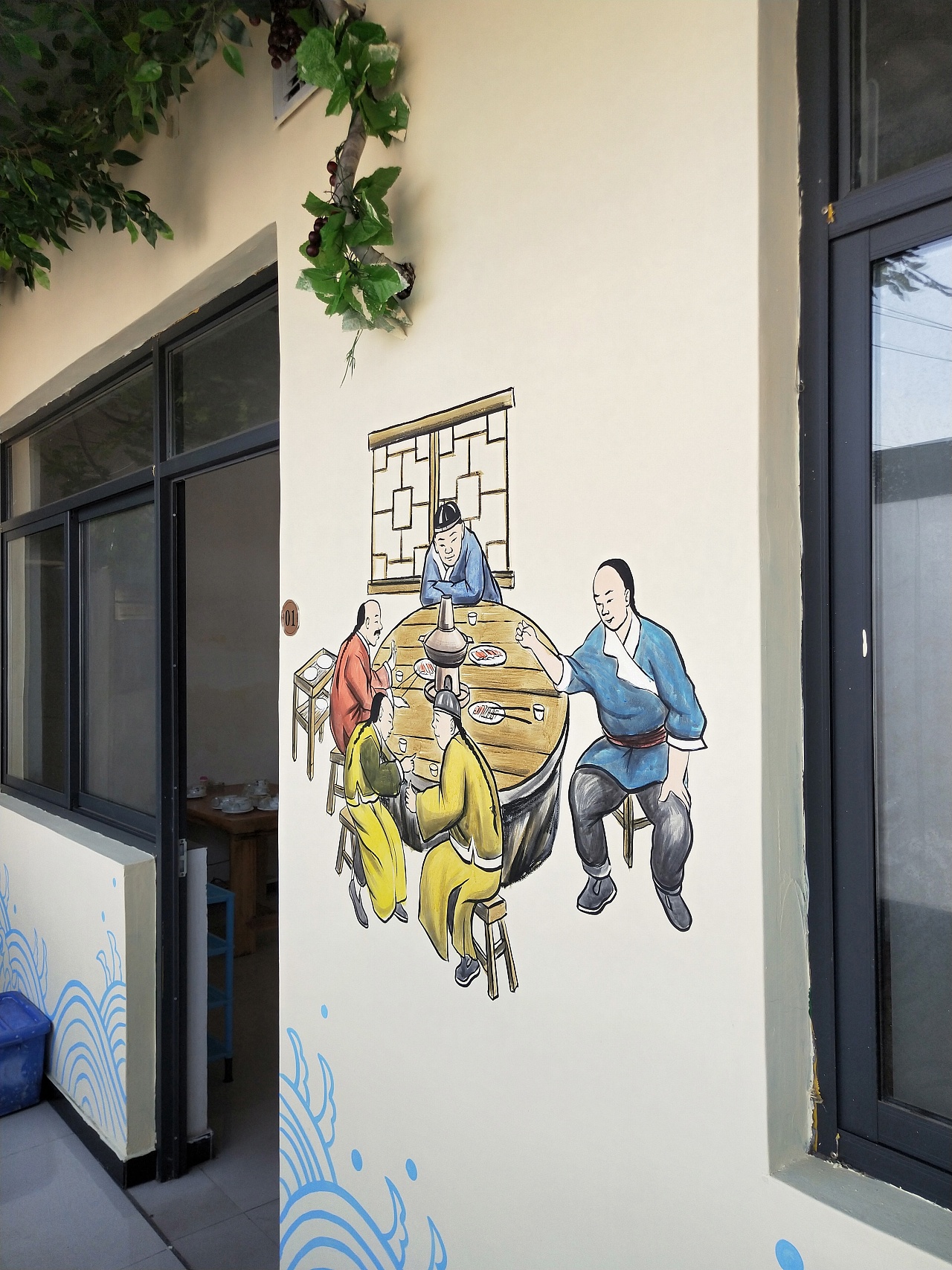 徽派风格饭店|纯艺术|绘画|河北品东装饰工程 - 原创作品 - 站酷