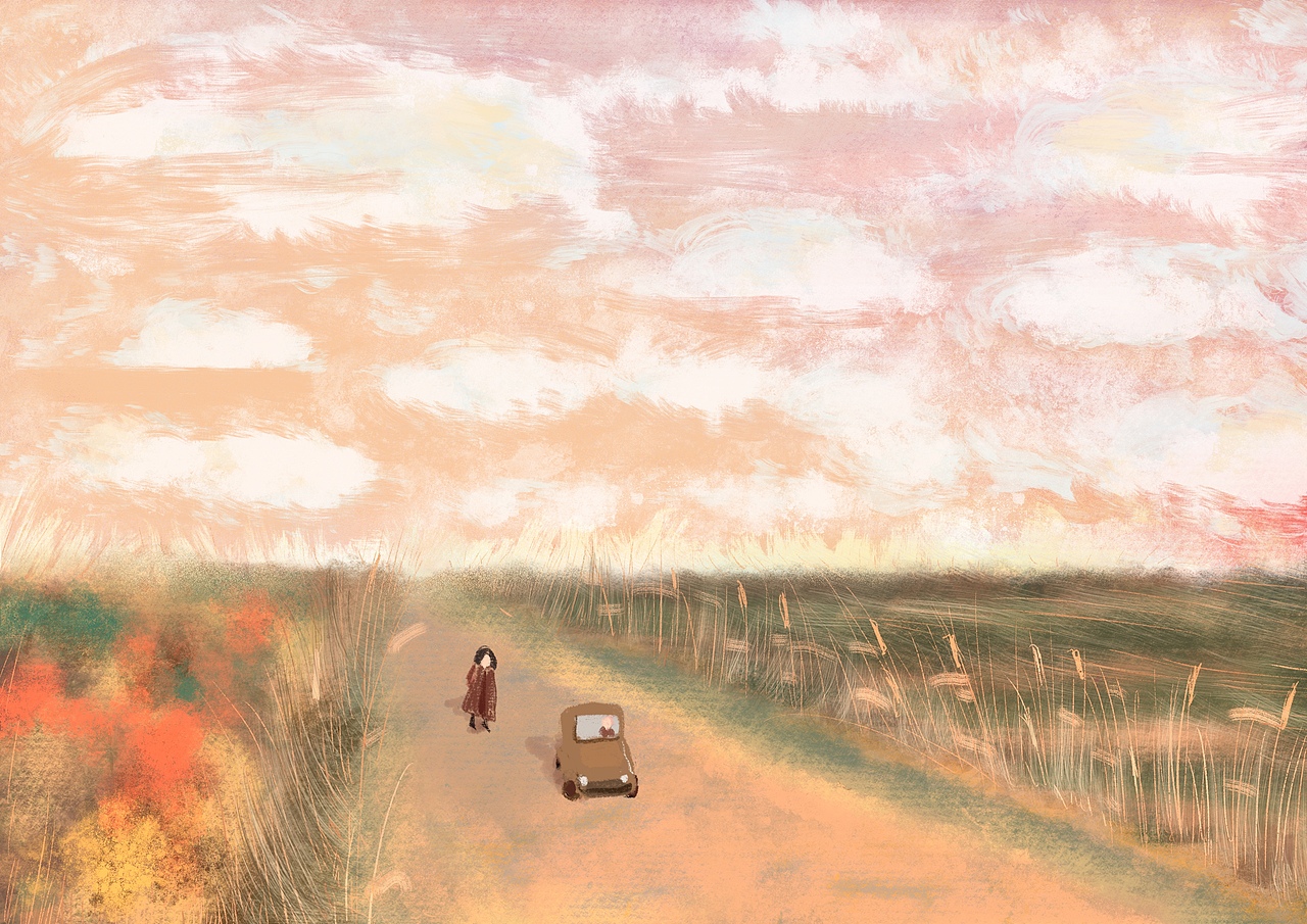 看到妻子因为女儿的事情那么伤心欲绝,这也是影片里莫娣少有的情绪失控的一段,他默默打听到那女孩的住处,带着莫娣去偷偷围观女儿。她说,她是那么完美。