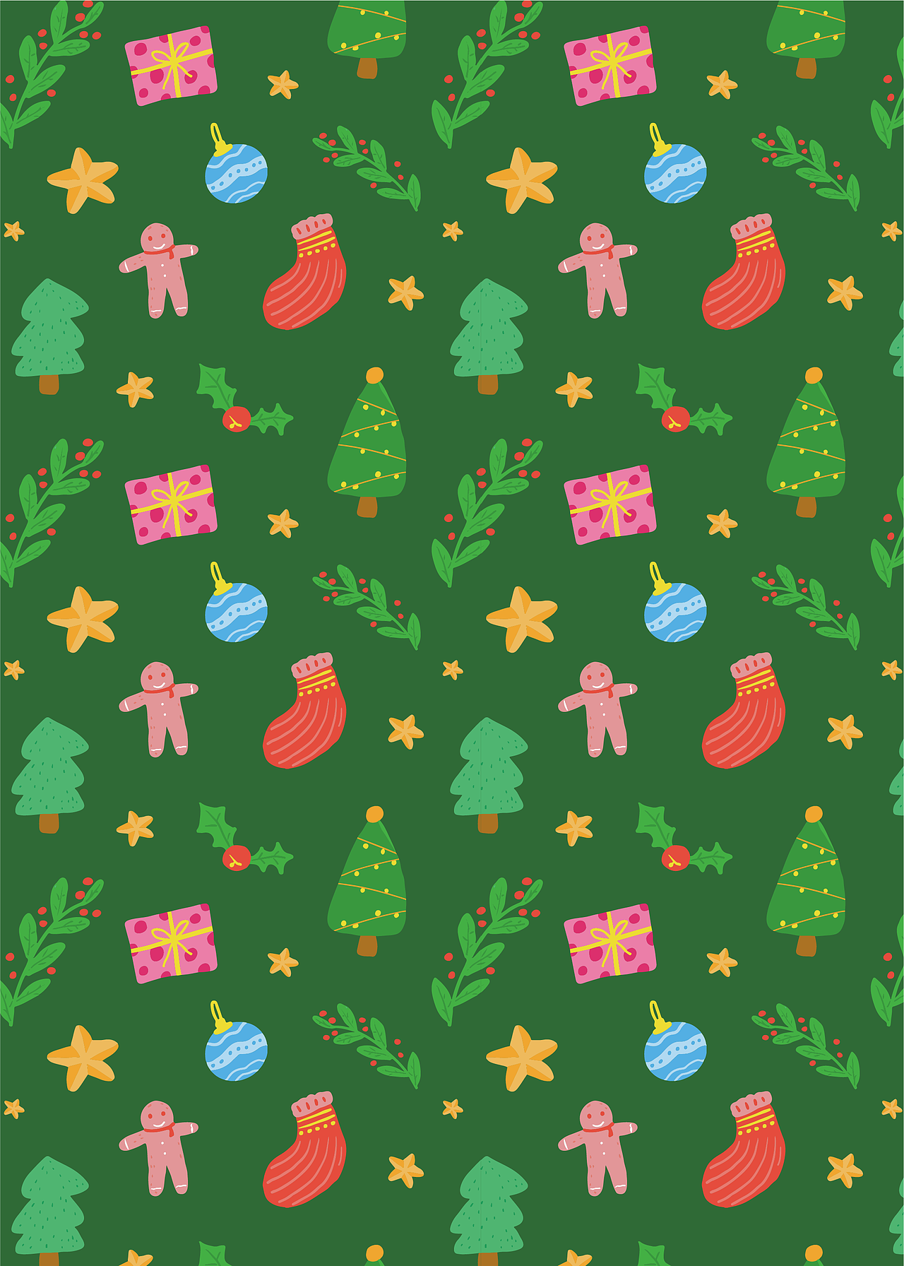 圣诞节包装图案设计