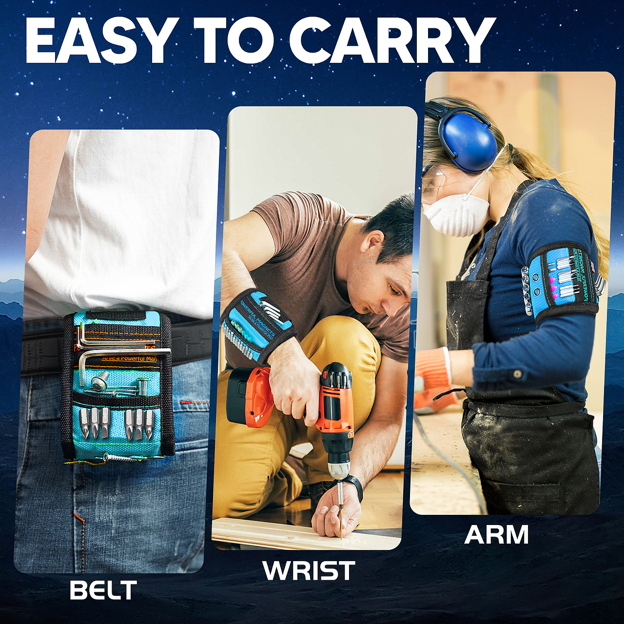 多功能蓝色腕带