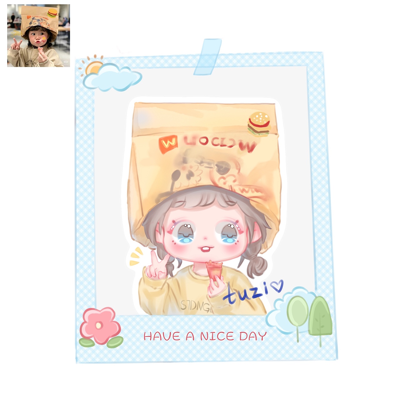 q版头像，手绘插画（图ZMzc1NzMyNjA4） - 艺术插画 - 站酷设计师画插画的兔子原创素材 - 站酷ZCOOL