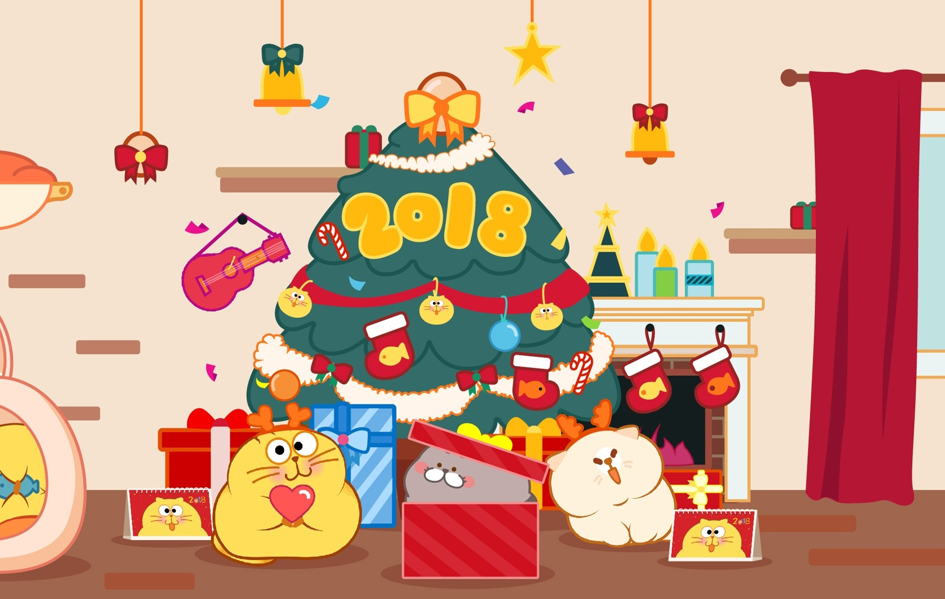 蛋黄猫表情壁纸