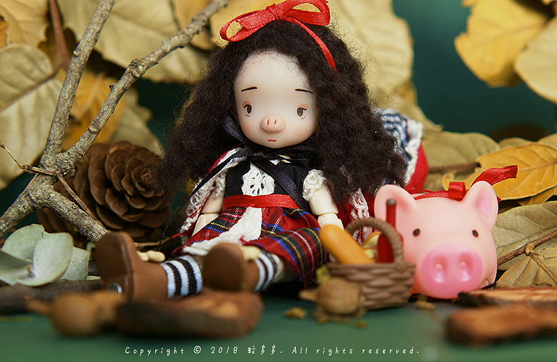 小红猪 可动玩偶形象设计