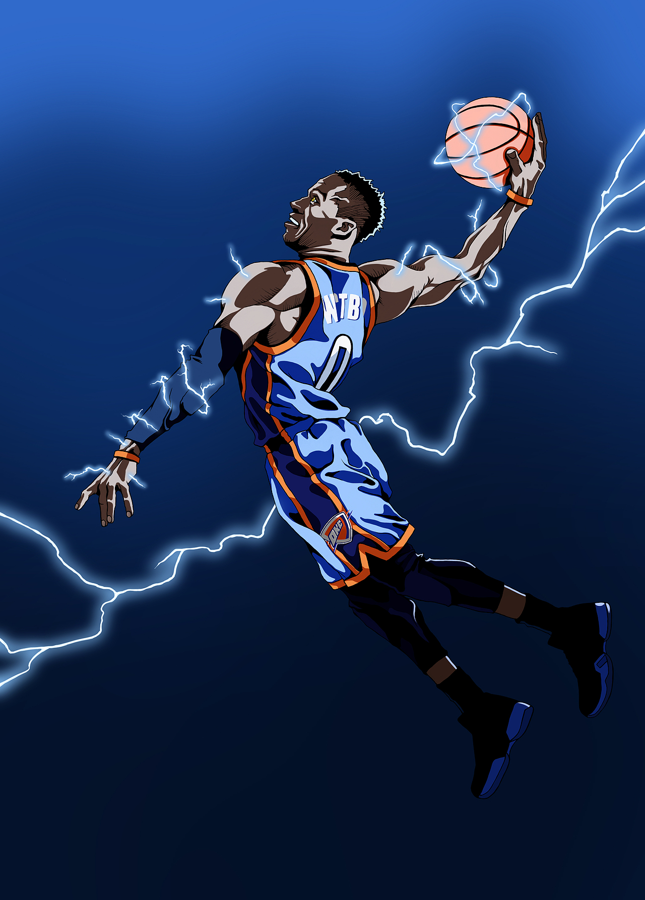 威少的劈扣真的很帅