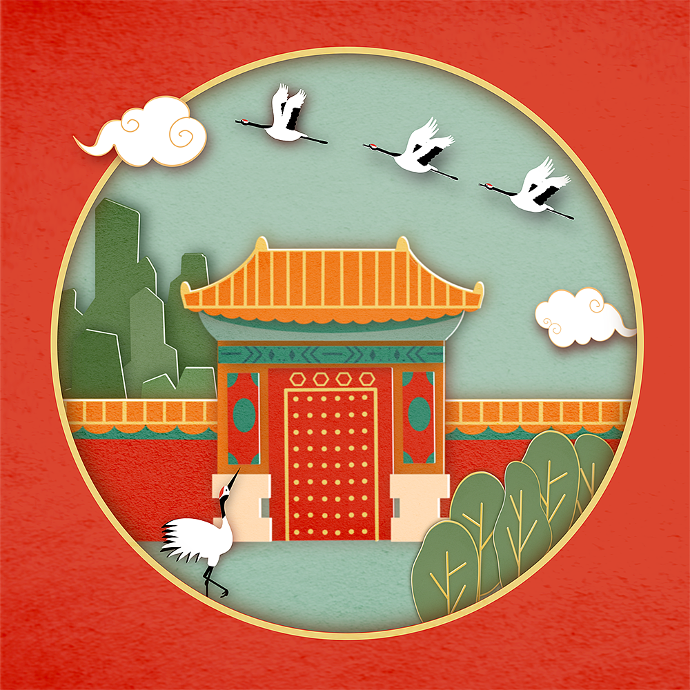 中国风剪纸插画|插画|商业插画|kelly坦荡荡 - 原创作品 - 站酷